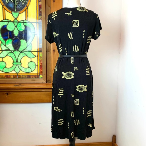 Vintage Cat Nip Fish Midi Dress by "es.se"- Medium (runs small) - Picture 2 of 11